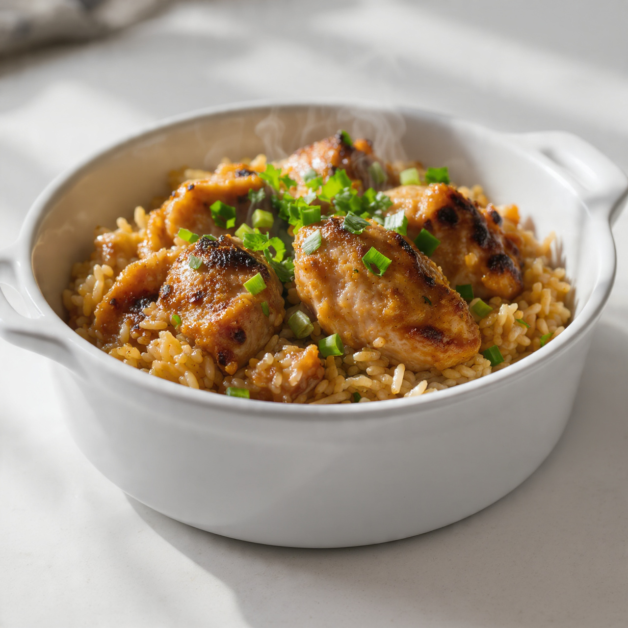 Creamy Crockpot Chicken and Rice