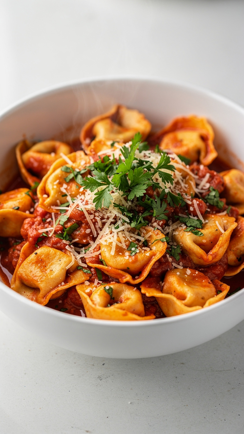 Crockpot Tortellini: The Easiest Cheesy Slow Cooker Dinner
