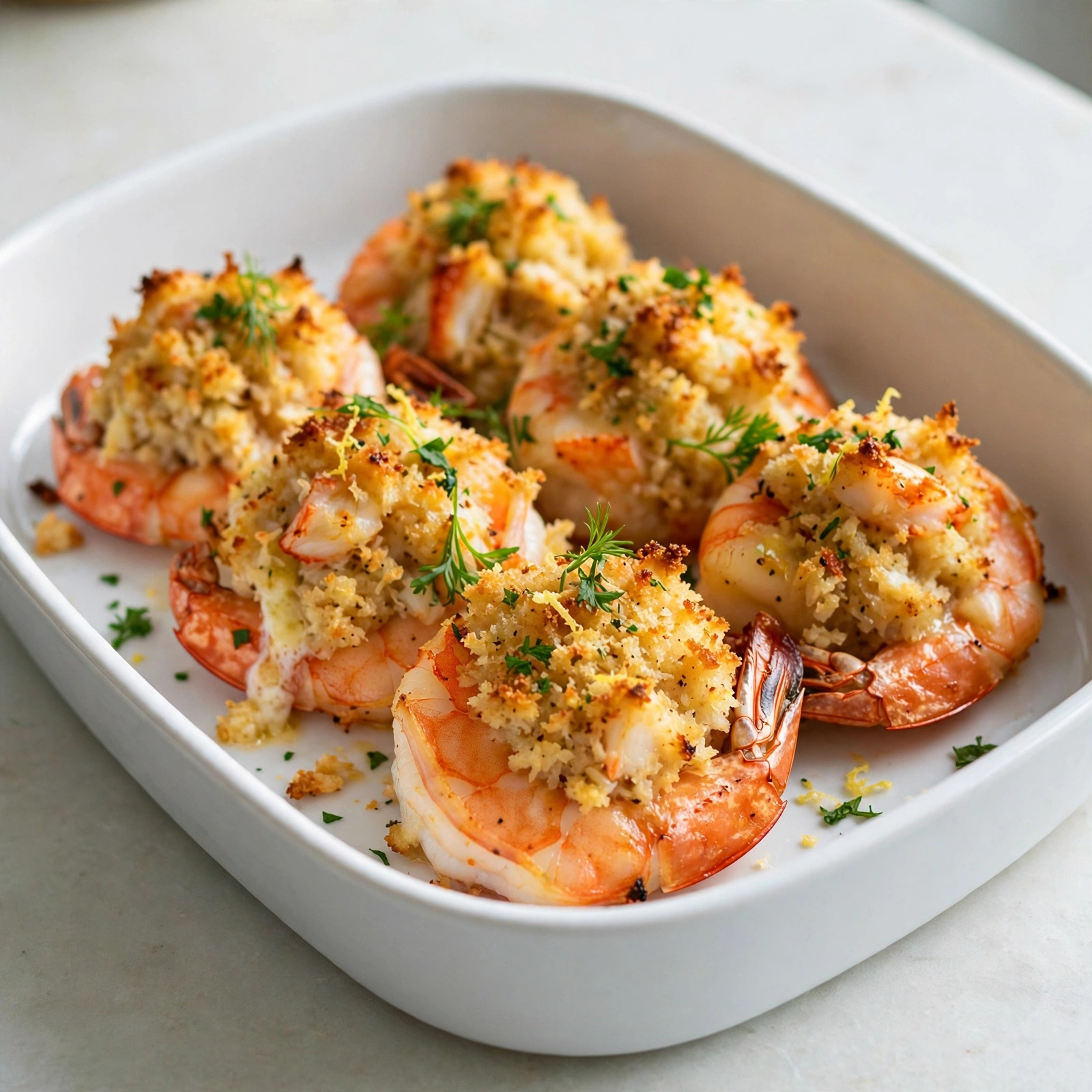 Baked Jumbo Stuffed Shrimp with Crabmeat