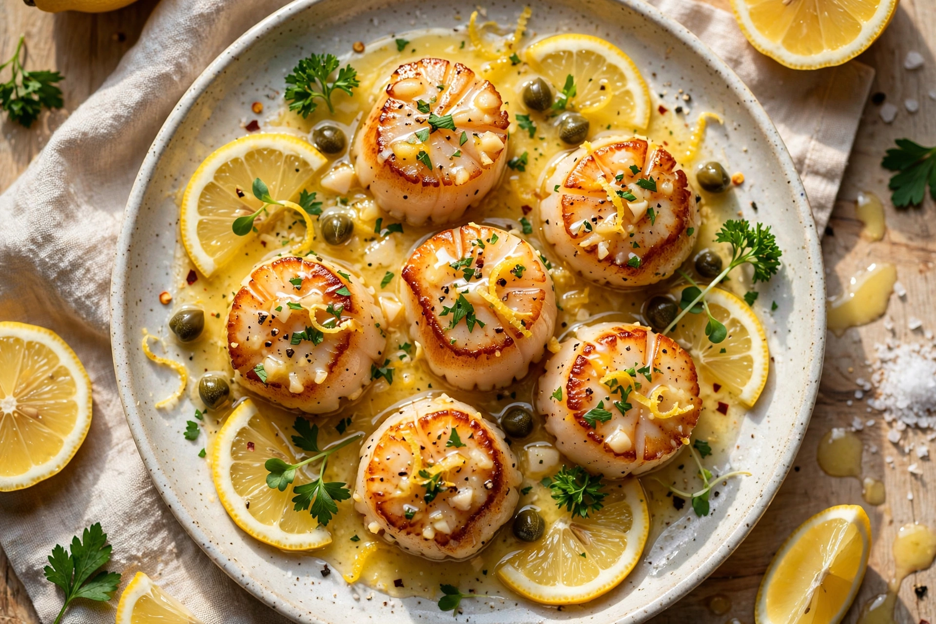Lemon Butter Scallops