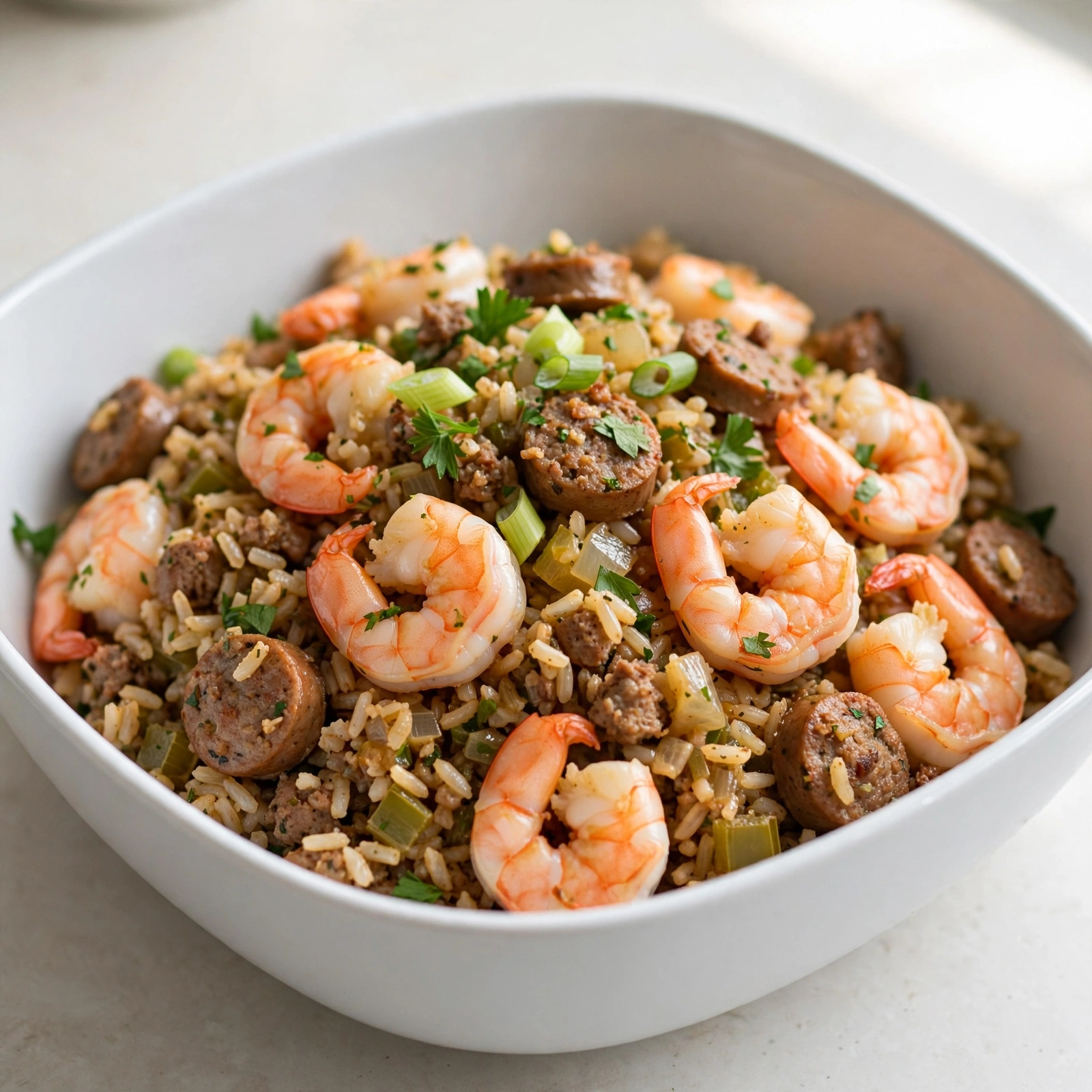 Shrimp and Sausage Dirty Rice