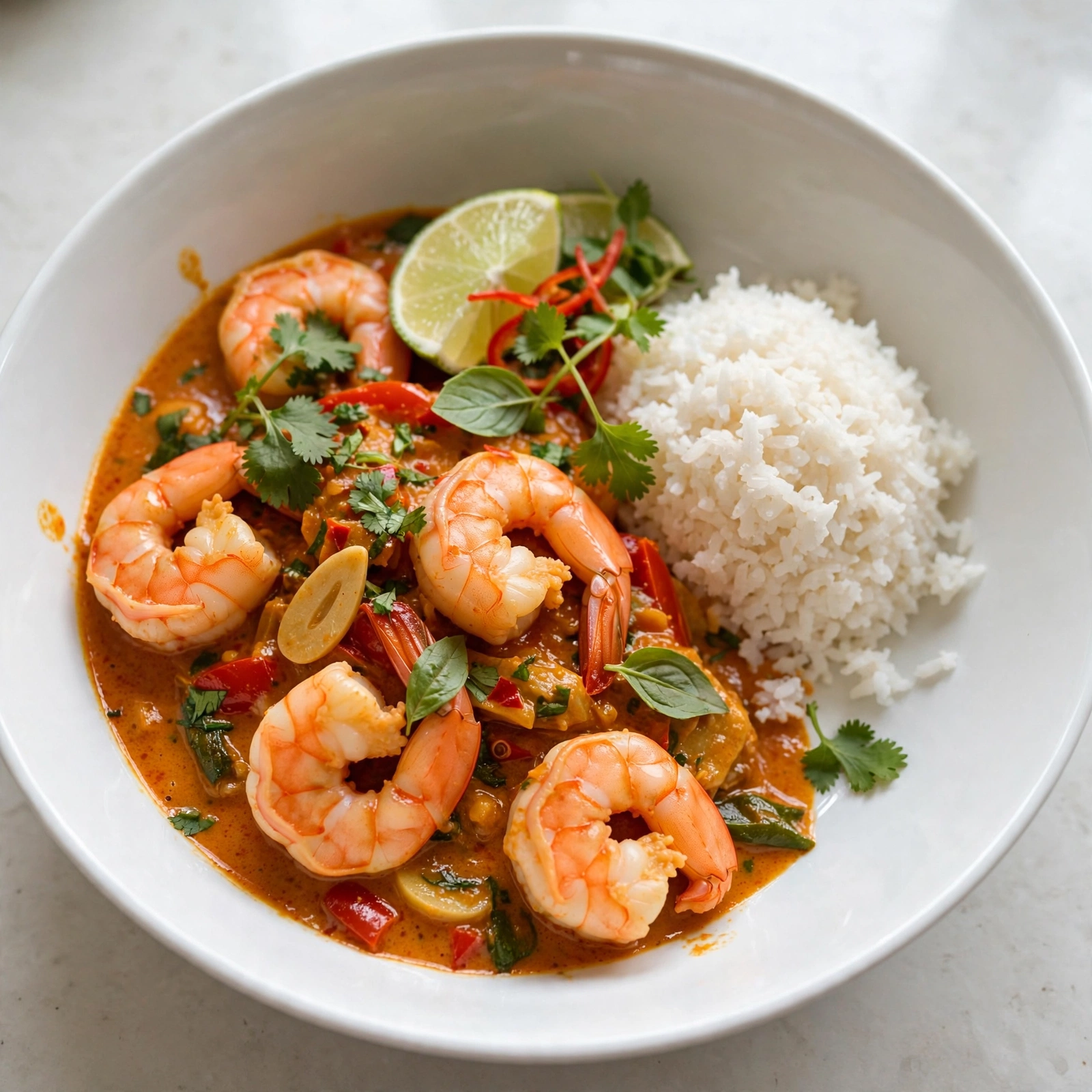 Thai Shrimp Curry with Coconut Rice
